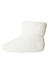 Cotton baby socks Snow white