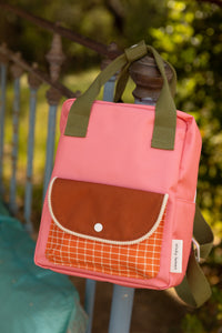 Backpack small | Farmhouse | Envelope | Flower pink