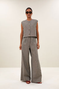 Benji Melange Pants - Charcoal Melee