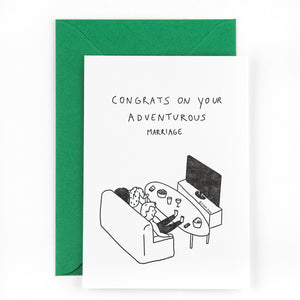 Card Congrats on your adventurous marriage