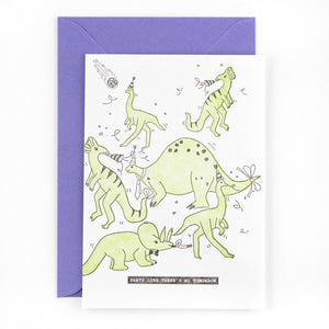 Card Dino meteorite party