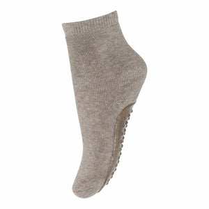 Wool Socks Light Brown Melange
