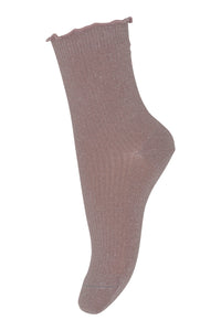 Doris glitter socks Rose grey