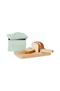 Bread box with utensils