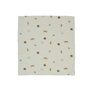Muslin square - tiger - pack of 3