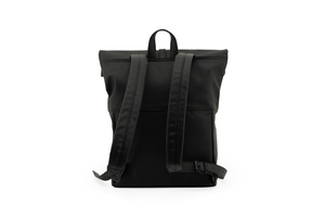 Herb backpack grain vegan leather black