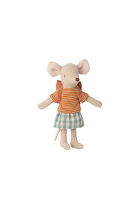 Tricycle mouse big sister with bag old rose