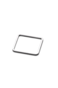Square ring silver