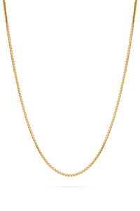 Box necklace gold
