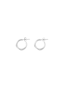 Twine earrings silver
