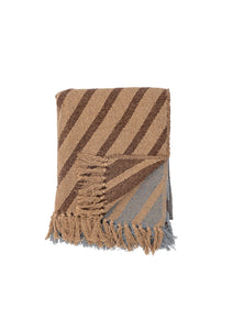 Paw Throw Recycled cotton Brown