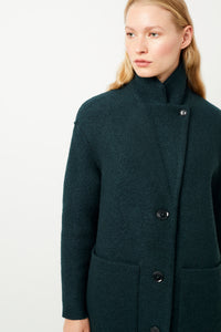 Coat Carran wool carbon