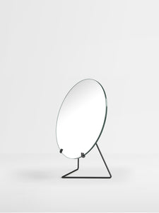 Standing mirror ø20 cm black