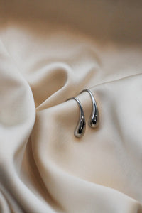 Melt Earrings Silver