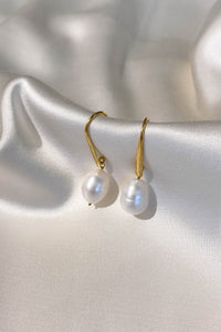 Freshwater Pearl Gold Plated Earrings