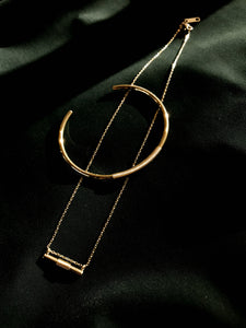 Spiral necklace gold