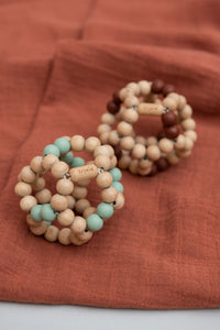 Wooden beads ball - Mint