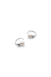 Voyage bubble twist earrings silver