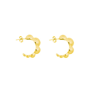 Dot earrings gold