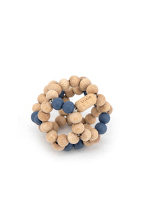 Wooden beads ball - Blue